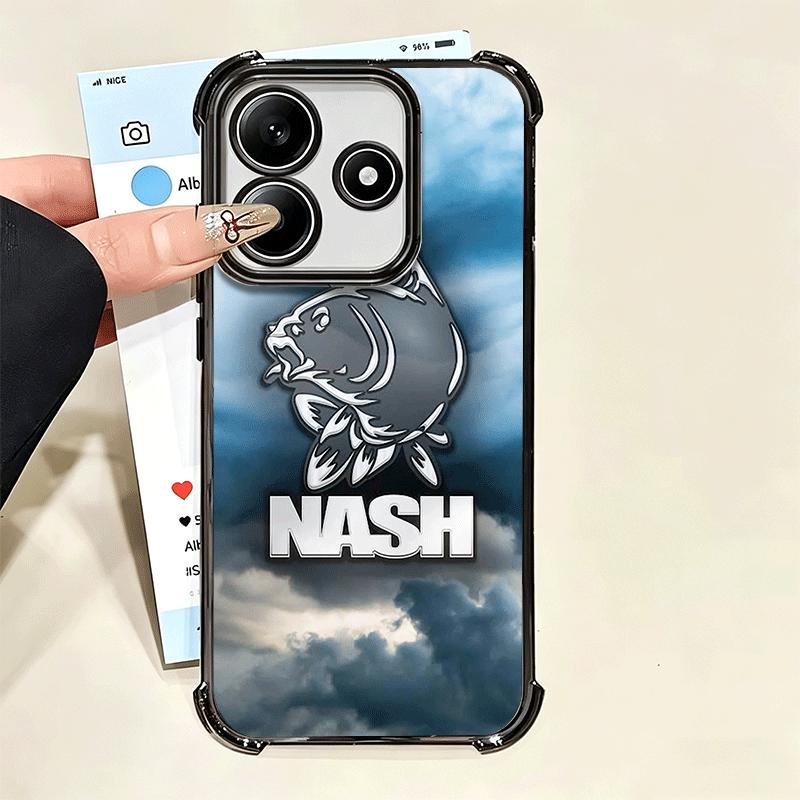 Nash Fishing Fish Mark Soft Phone Case For Xiaomi Poco X7 X8 Pro Max X6 X5 X3 F8 Ultra F7 M8 M7 M5S Redmi 15C 15A 15 14C 13C 12C