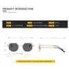 Nowe Modne Okulary Przeciwsłoneczne Dla Kobiet Mężczyzn Klasyczne Retro Metalowa Oprawka Wielokąt Outdoor Wędkarstwo Street Photography Okulary