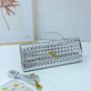 Niche High-end Woven Shoulder Baguette Bag Fashionable and Exquisite Horizontal Hand-held Dinner Bag Versatile Women's Messenger Bag