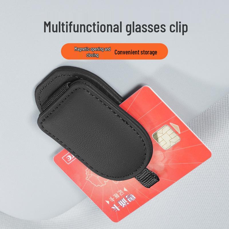 Multifunctional Magnetic Car Sun Visor Glasses and Document Clip