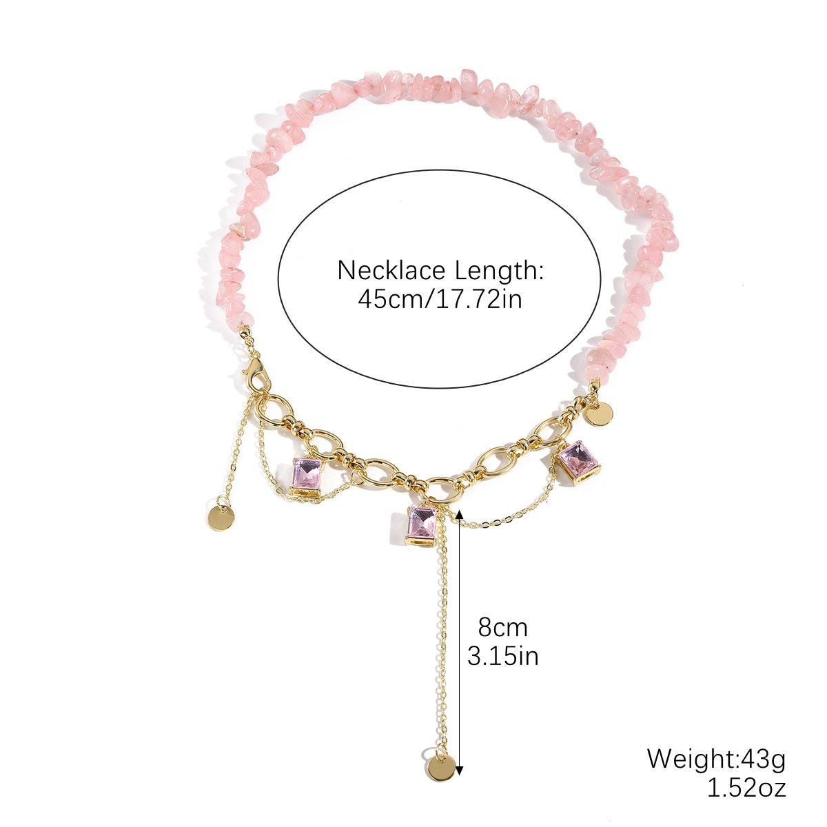 

Ожерелье для женщин, ожерелье в форме ювелирного изделия, женское простое модное ожерелье с нерегулярными цветными камнями, комплект ожерелья, элегантное ожерелье