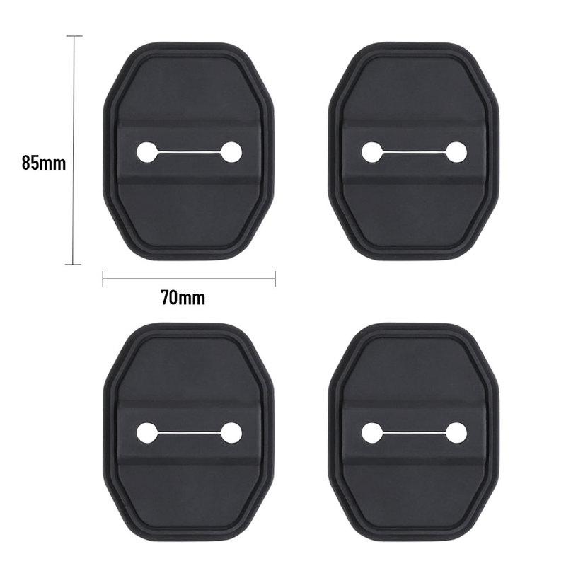 For Mercedes Benz Class S 2010- Car Door Shock Absorber Door Lock Protector Silicone Auto Door Lock Latches Cover
