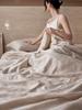 High-end Floating Silk Thick Woven Jacquard Fabric, Washable Machine Washable Summer Cool Quilt