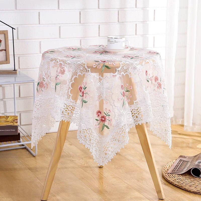 Home Decoration Bedside Table Cover Cloth Coffee Tv Lace Embroidery Towel Multifunctional At Affordable S Free Real Reviews With Photos Home Decoration Bedside Table Cover, Table Cover For Round Side