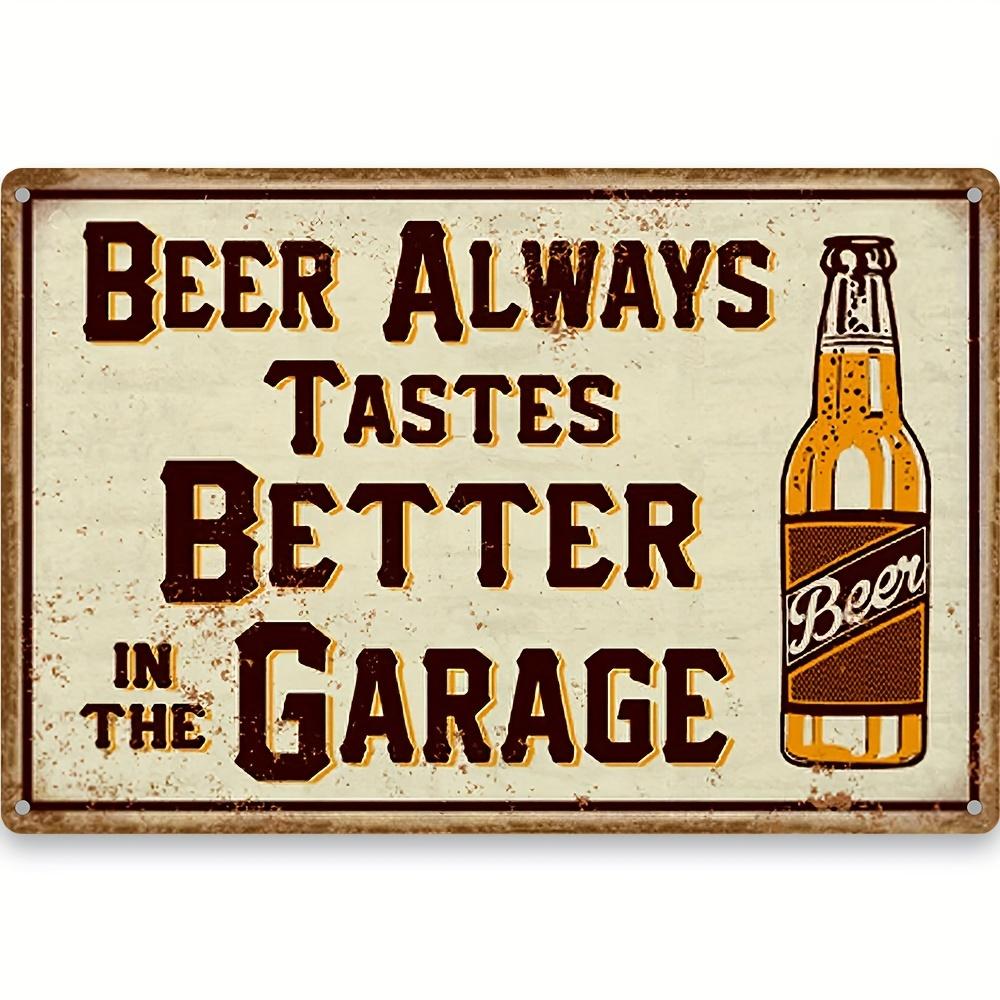 Vintage Beer  BBQ Metal Iron Sign  Retro Wall Decor for Home Kitchen Bar Club and Man Cave