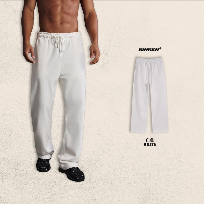 BK Half-Zip Stand Collar Sweatshirt Pants Set Men Women Casual Loose Outfit