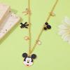 And Minnie Mouse Oil Drip Alloy Pendant Necklace, Simple Multi-Layer Collarbone Necklace, Cartoon Cosplay Jewelry