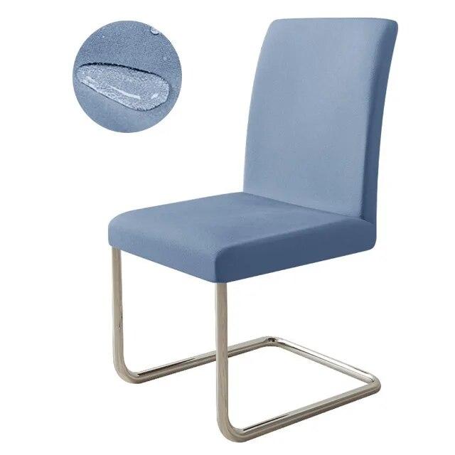 Elastic Waterproof Chair Cover Plain Spandex Dining Room Seat Cover Chair Protector for Restaurant Kitchen Banquet Seat Case