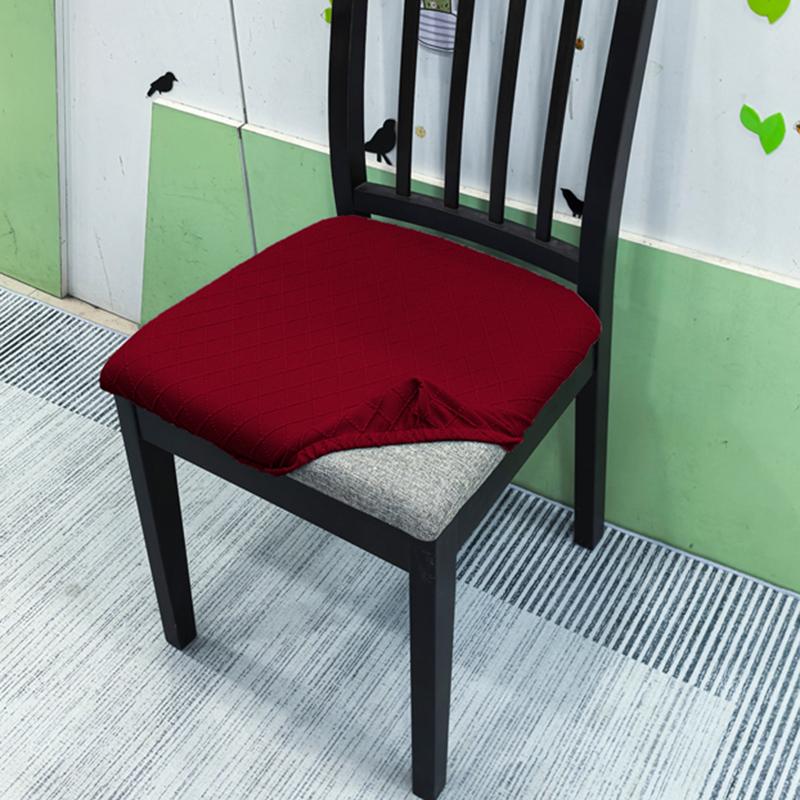 Stretch Chair Seat Covers 1/2/4/6Pcs Removable Washable Dining Chair Covers Anti-Dust Dining Roomseat Cushion Slipcovers