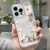 Funda de Silicona Loto Blanco Compatible con iPhone 11/12/13/15/16 Pro Max Protección Completa Anti-Caída Cubierta Protectora Para iPhone16 16Pro 15Pro
