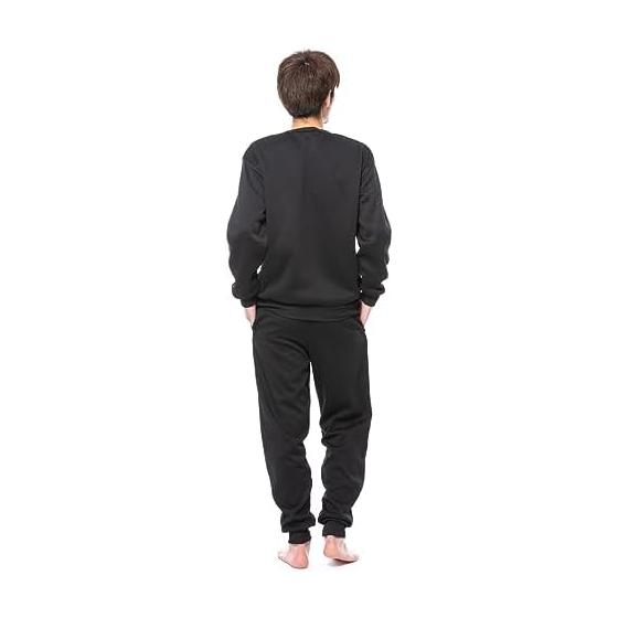 Sweatshirt, Brushed Lining, Men's, Women's, Top and Bottom Set, Autumn/winter, Room Wear, M/L/LL/3L/4L/5L, Loose Silhouette, Loungewear, Warm Pajamas