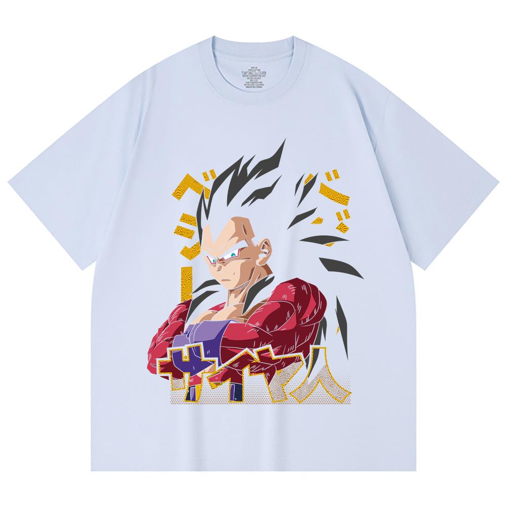 230 Gsm 100% Cotton Dragon Ball V18 Goku Print Unisex Heavy Cotton T Shirt