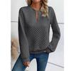 Women's Fashionable Sweatshirts Casual V Neck Pullover Tops