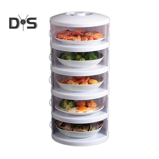 Insulated Dish Cover Anti-fly Dust-proof Multi-layer Storage Heat Preservation Kitchen Food Box Stackable Container for Outdoor Picnic BBQ Dining