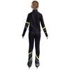 Girls Figure Skating Costume Long Sleeve Printed Sweatshirt Jacket Leggings Gymnastics Dance Practice