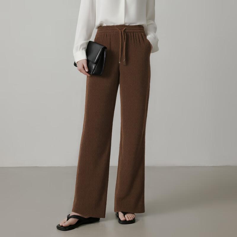 

Elva Island Women s Ribbed Straight-Leg Casual Pants XS