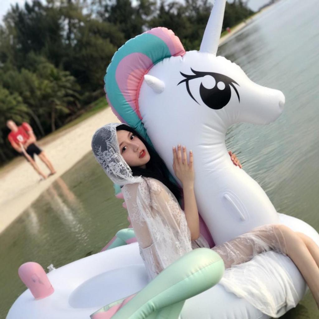 Thickened Unicorn Pegasus Inflatable Floating Water Bed