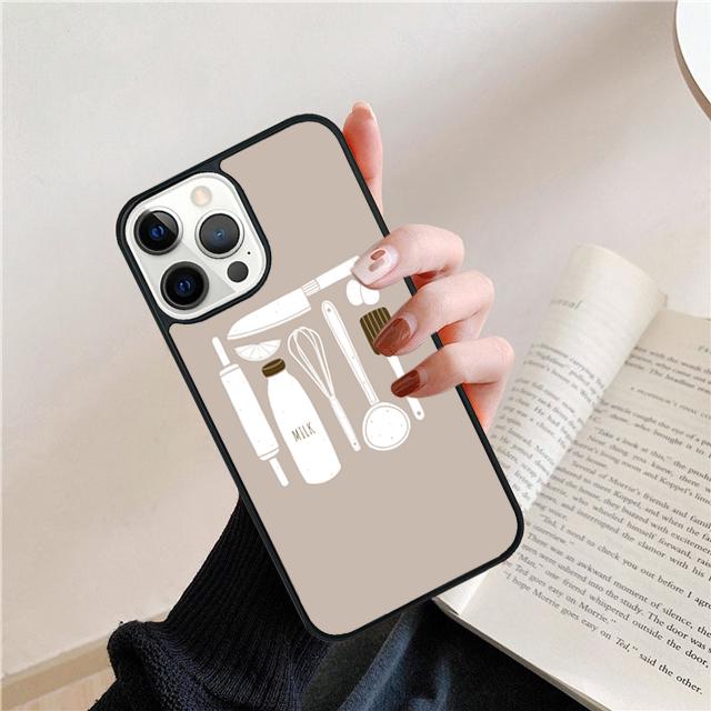Love Baking Chef Knife Phone Case For iPhone 17 Air 15 16 Cover  14 11 13 Pro Max 12 Plus Max Cover Coque