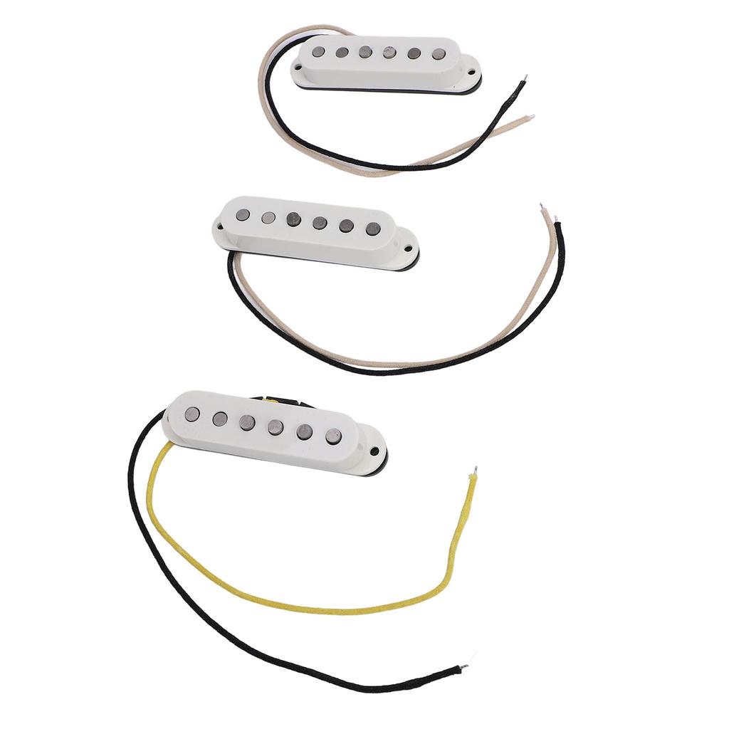 3 Pieces Guitar Pickup Set Bridge Middle and Neck Pickups Replacement 6 String Electric Guitar