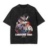 Japanese Reze Chainsaw Man Anime T Shirt Beach Vintage T Shirts Cotton Trending Tshirt for Men Short Sleeve Design Tees