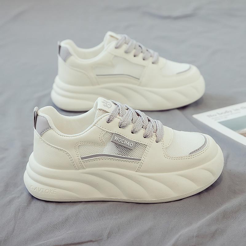 

Summer mesh breathable and versatile new little white shoes women s shoes board shoes platform sports summer mesh shoes 40