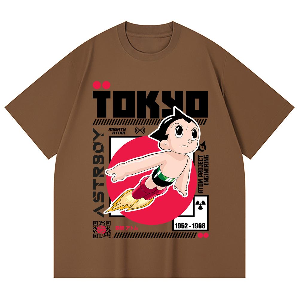 230 g/m² 100% Baumwolle Astro Boy V2 Druck Unisex Schweres Baumwoll-T-Shirt