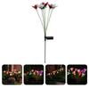 Powered Flower Shaped Garden Outdoor Decorative Yard Light Stake Solar Garden Lamps Lawn Decorative Solar Outdoor Pathway Lights