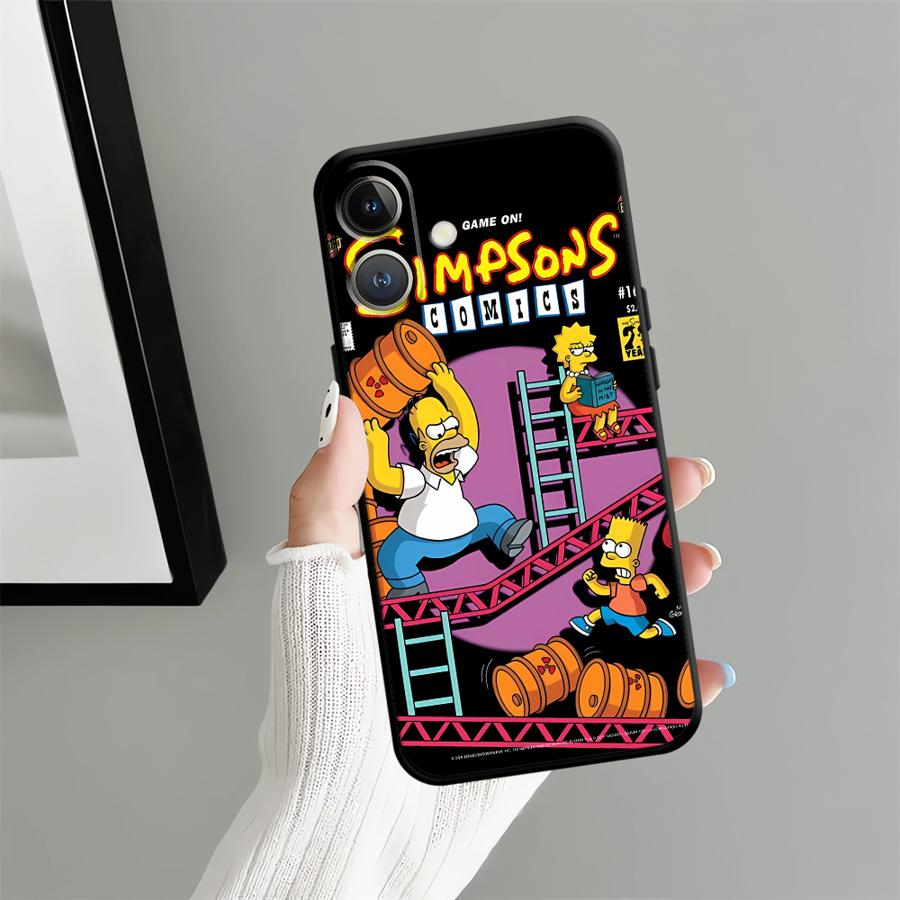 Funda Phone Cover Case for iPhone 13 Mini 12 14 17Air SE 7 8 17 16 Pro Max 11 X XS XR 15 Plus Fun S-simpsons
