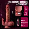 Realistic Vibrator Dildo Telescopic Female Thrusting Vagina Stimulation Penis Anal Plug Tongue Licking Remote Control G-Spot Massager Sex Toys shop
