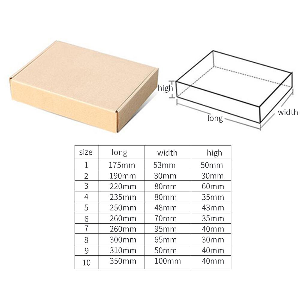 Ultrahard papirboks 3 lag gjenbrukbar resirkulerbar emballasje Pakkeboks Pizzaboks for gavekunsthåndverk