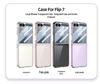 Samsung Z Flip7 Protective Case: Transparent Airbag Shell with Large Window