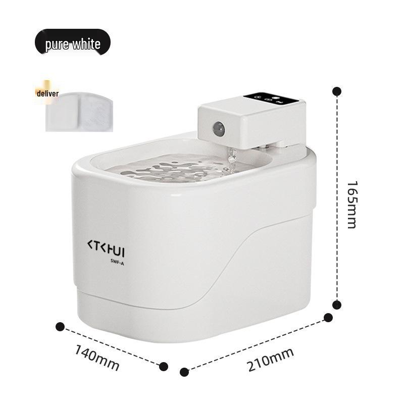 

Smart Pet Cat & Dog Silent Water Dispenser: Automatic, Plug-Free Flowing Feeder Rechargeable [Water-Electricity Separation]