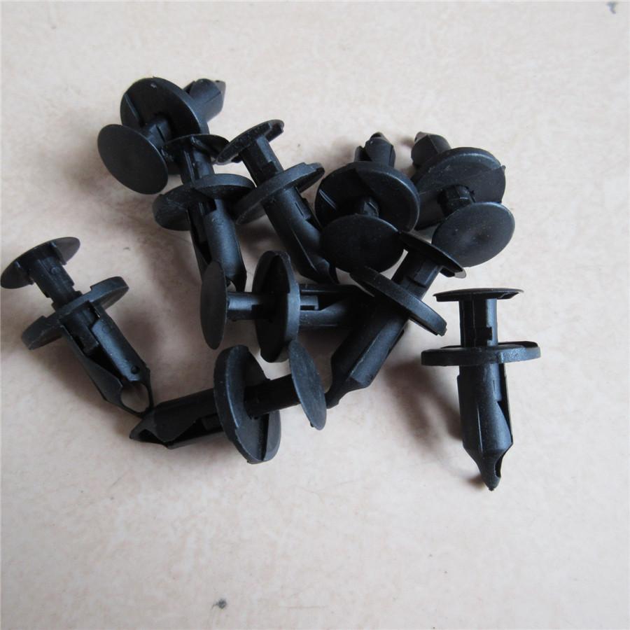 100Pcs 10Sizes Plastic Car SUV Fastener Bumper Panel Fender Clips Push Pin Rivet