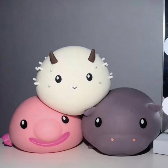 Simulierter Blobfisch Quetschspielzeug Stressabbau Tier Sensorisches Fidget Spielzeug Konzentrationshilfe Entspannung Angstlösend Hand