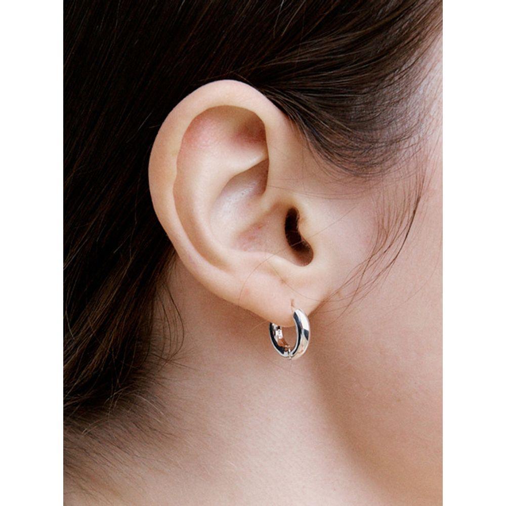 

ROAJU [silver925]classic hoop earring-s gold
