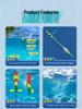 Automatic Bottom-Finding Fishing Line Set for Day/Night Fishing, Long Casting, and Big Fish