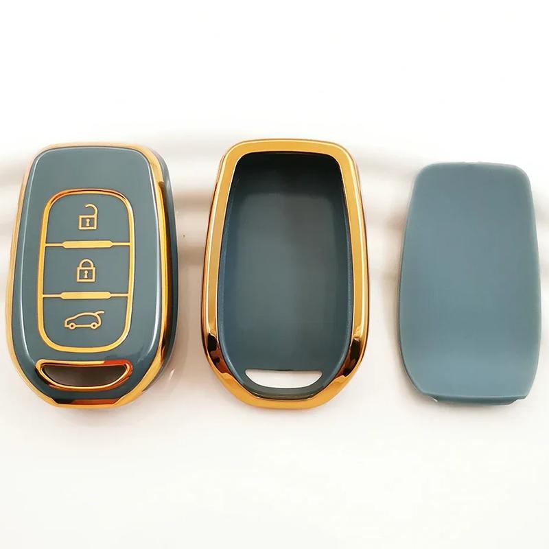3 Button Tpu Key Ring Case Cover Shell Holder For Renault Clio Modus Clio Dacia Sandero Logan Duster Dokker