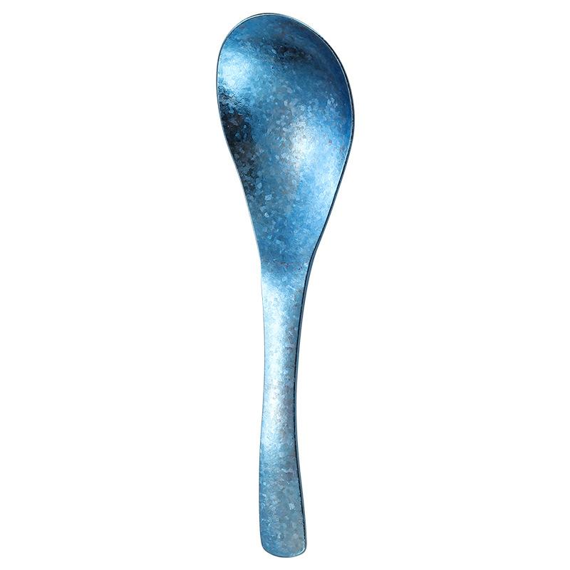 Titanium Soup Spoon for Household Outdoor Ice Flower Spoon