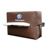 W151Car Tissue Box Car Interior Accessories For Volkswagen Golf Passat B6 Amarok T5 Tiguan Leather Tissue Storage Bag Kleenex Case