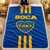 Flannel BlanketBoca Juniors Warm Soft Throw Blanket for Indoor Sofa Bed Living Room Use