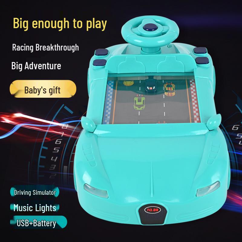 Children's Racing Car Toy with Steering Wheel - Adventure Gift for Boys and Girls Ages 1-6
