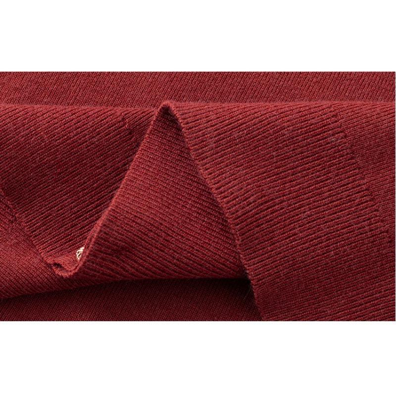 Damen Übergröße V-Ausschnitt Rüschenoberteile Strickwaren Herbst und Winter Temperament Pullover