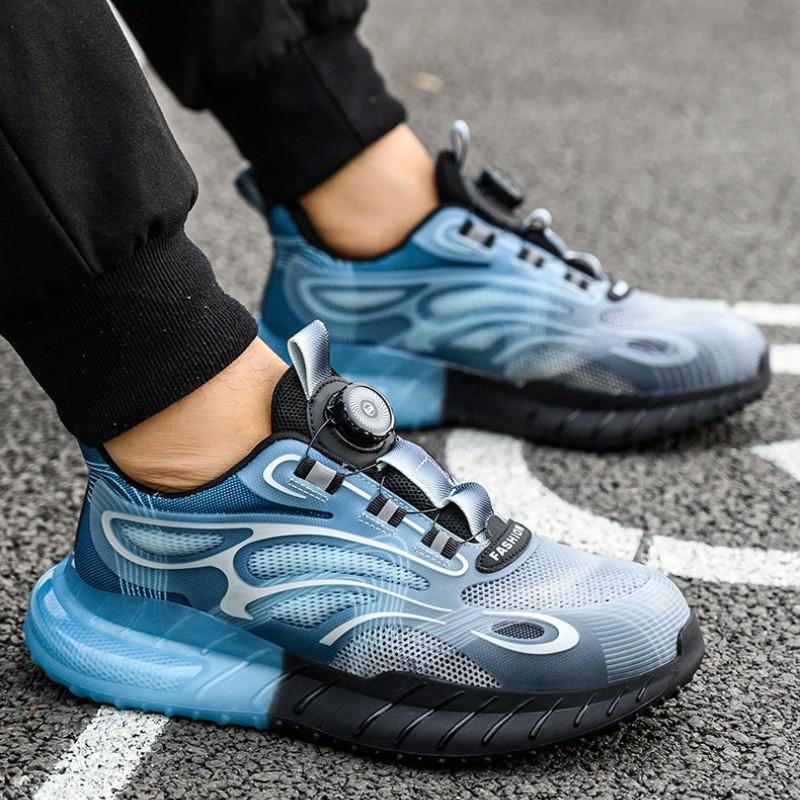 

Вращающаяся кнопка Рабочая обувь с защитой от проколов Новая защитная обувь Мужская Защита от ударов Модная мужская спортивная обувь Защитные ботинки Мужские 46 синий