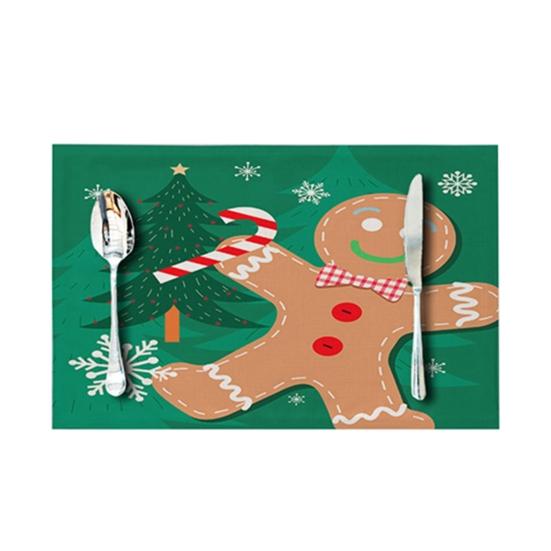 Cojín de plato, tapete de vajilla ecológico, duradero y delicado, mantel individual resistente al calor de Feliz Navidad, mantel individual para fiesta de restaurante de Navidad