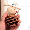 Parrot Pine Cone Chewing Toy, Mouth-Grinding And Entertainment Bird Supplies, Natural Pine Cone Birdcage Pendant