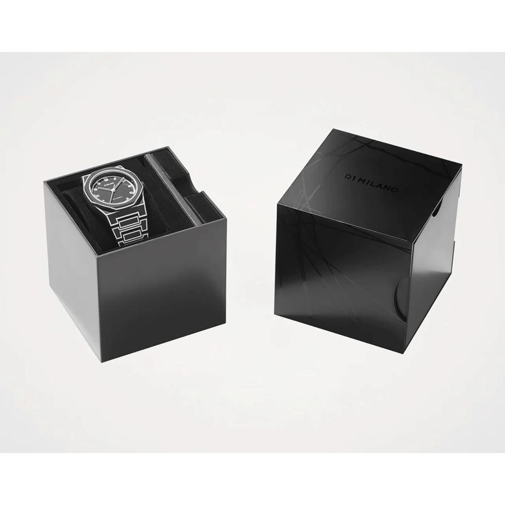 D1 Milano Men Watch Polycarbonate Black Sketch 40.5mm Pcbj33