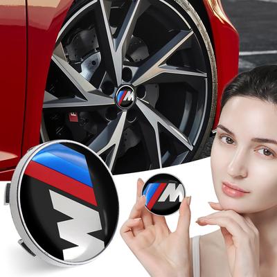4PCS 60mm Tapas de Cubo de Rueda de Coche Cubiertas Centrales de Rueda de Coche Tapacubos Accesorios para Coche para X1 X3 X4 X5 E46 E90 F20 E60 E39 F10 M2 M3 M5