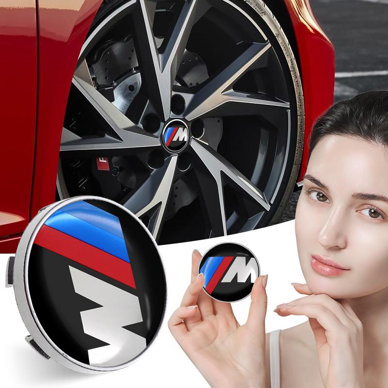 4 STK 60mm Bil Navkapsler Bil Hjul Senterdeksel Navkapsler Biltilbehør for BMW X1 X3 X4 X5 E46 E90 F20 E60 E39 F10 M2 M3 M5