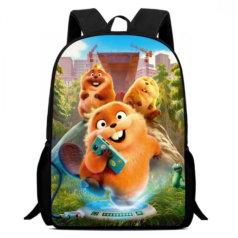 Kinder Cartoon Print Rucksack Grundschulkinder - Leichte Ergonomische Zweigurt-Tasche Mit Atmungsaktivem Oxford-Stoff