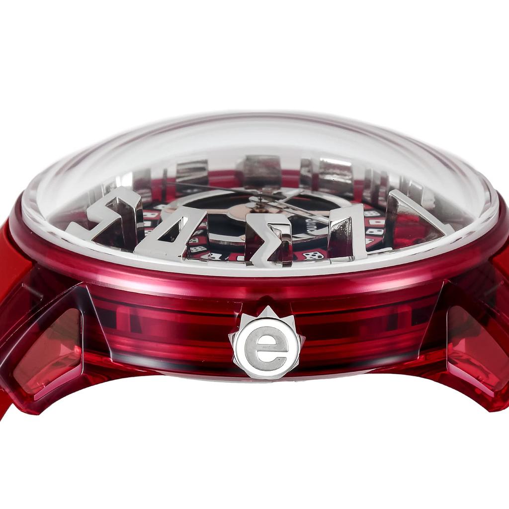 King Dome Green Mineral Red [Tendence] Watch, Dial, Polyamide, Glass, Quartz, 50mm, Men's, [Used]